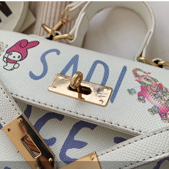Sadi Bag My Melody Graffitti Elephant Art Handbag Mini Bag CHARM SOLD SEPARATELY - Picture 5 of 6